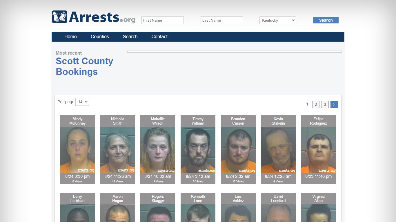 Scott County Arrests and Inmate Search