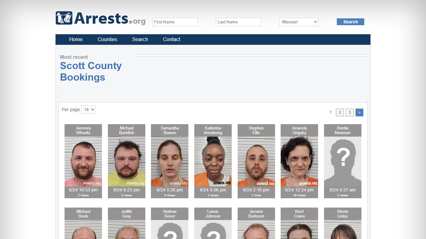 Scott County Arrests and Inmate Search